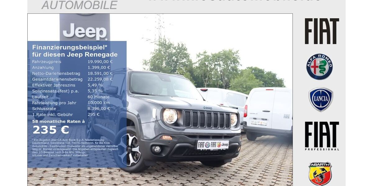 Jeep Renegade 83.982 km 19.990 &euro; Saarbrücken - Dudweiler 66125